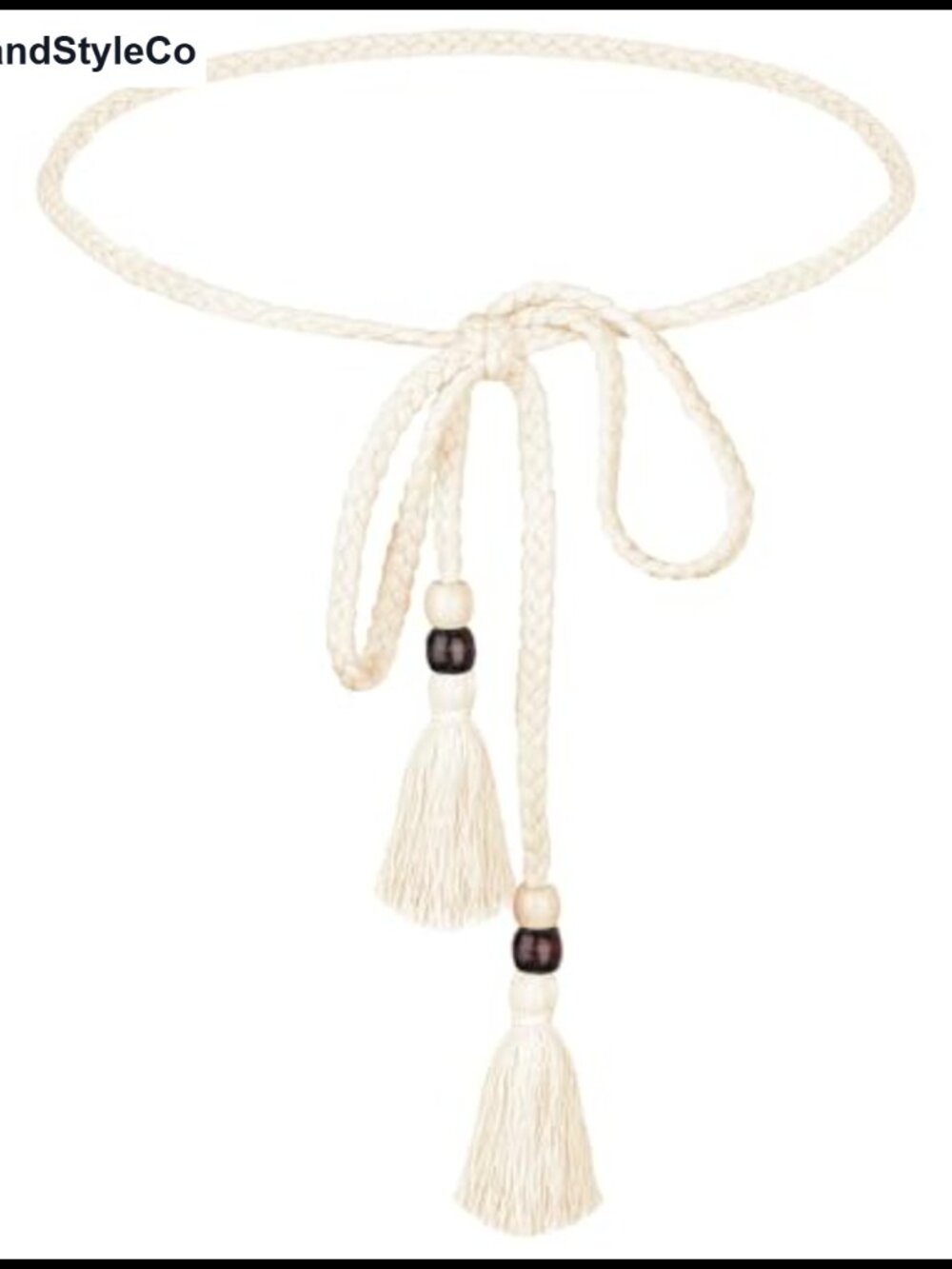 Braided Knotted Waist Belt Boho Tassel Dress Skirt